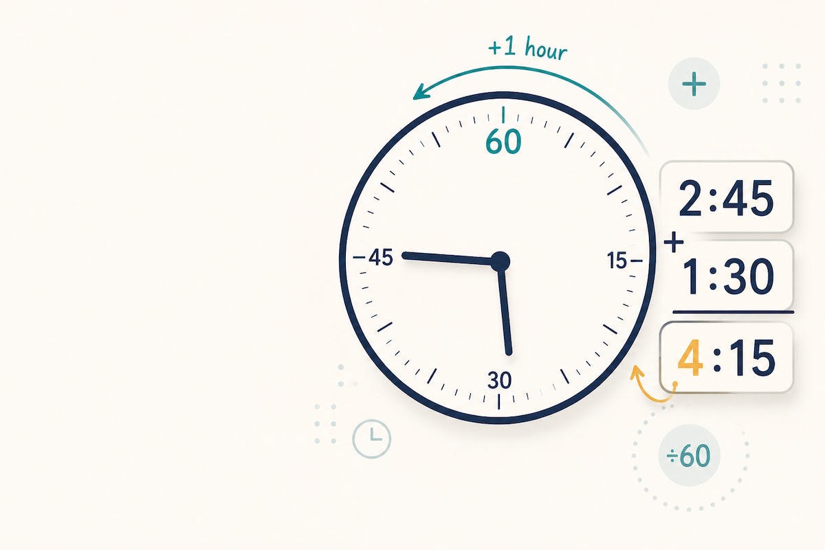 Time Math, Demystified: How to Add and Subtract Hours and Minutes